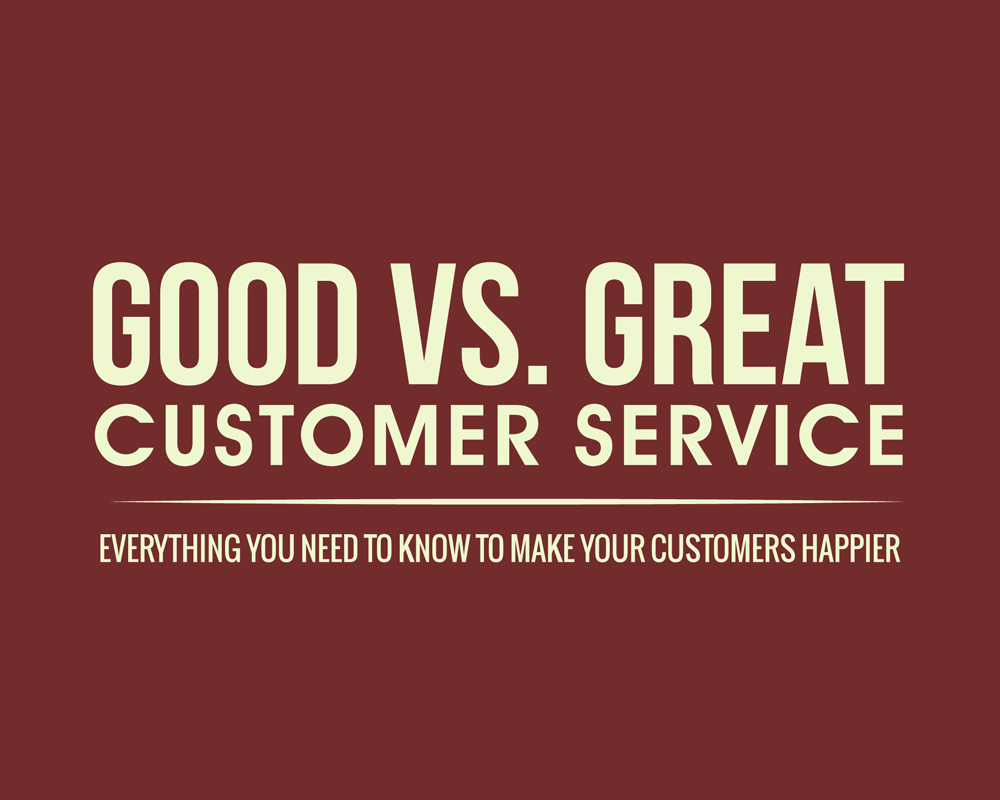 [INFOGRAPHIC] Good Vs. Great Customer Service