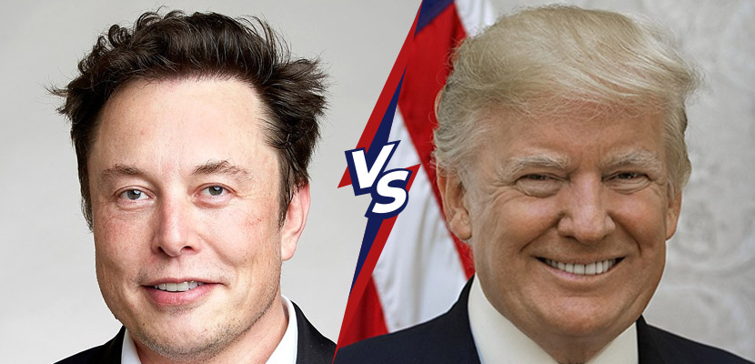 Donald Trump vs Elon Musks