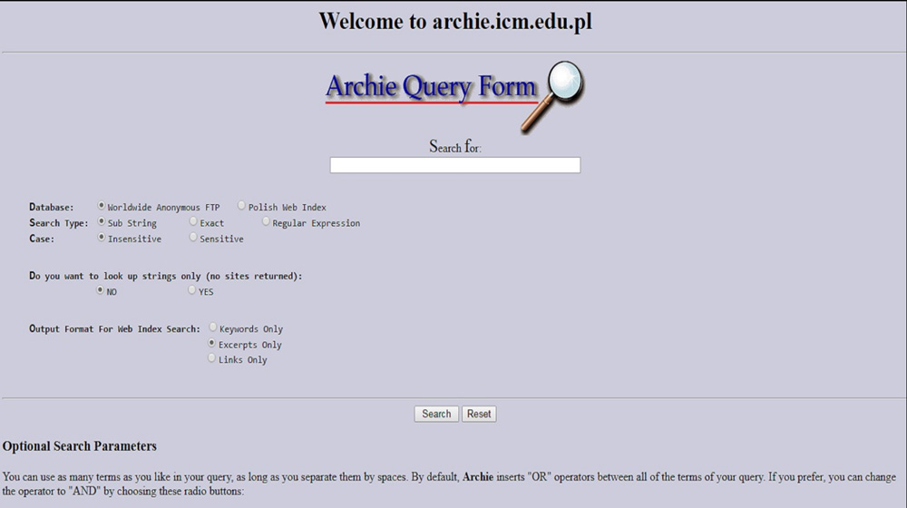 archie query form